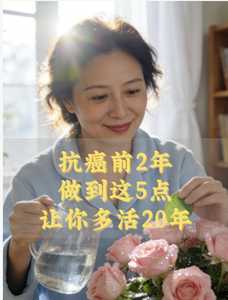 抗癌前2年，做到这5点，让你多活20年